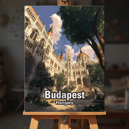 Paint by numbers - Budapest Parliament Dome - MyArt