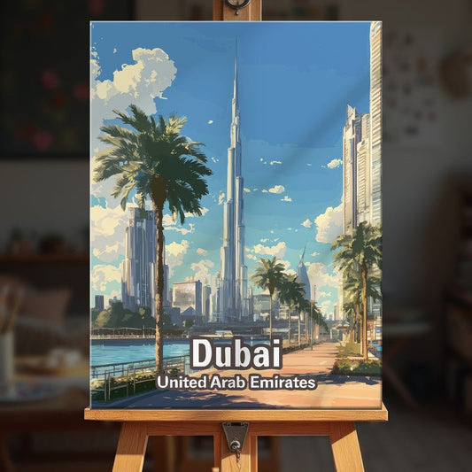Paint by numbers - Burj Dubai - MyArt