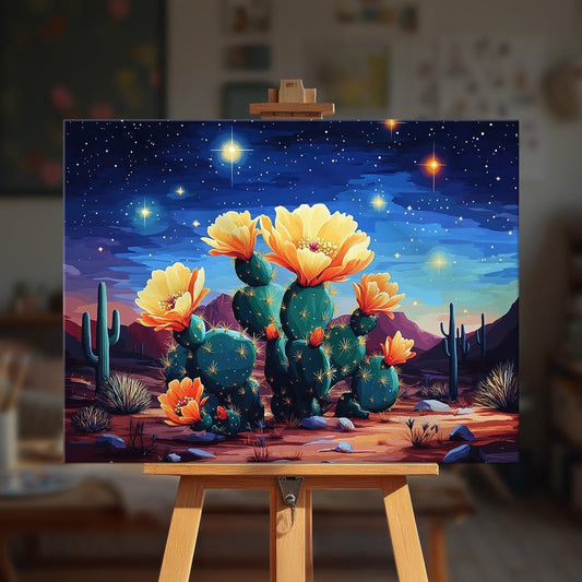 Paint by numbers - Cactus Glow - MyArt