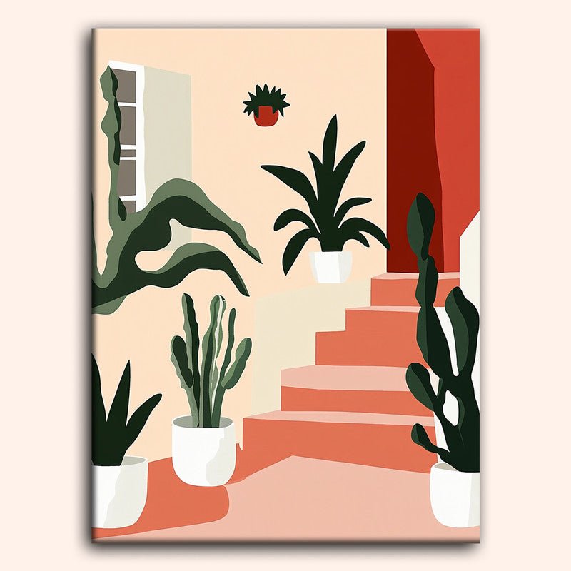 Paint by numbers - Cactus Steps - MyArt