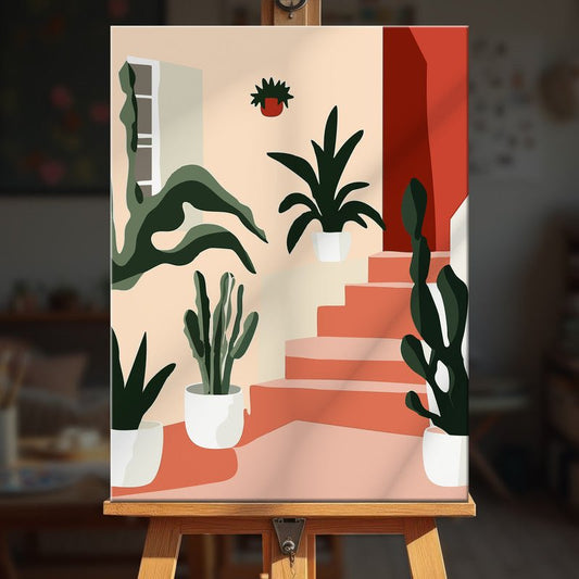 Paint by numbers - Cactus Steps - MyArt
