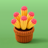 Cactus With Pink Buds