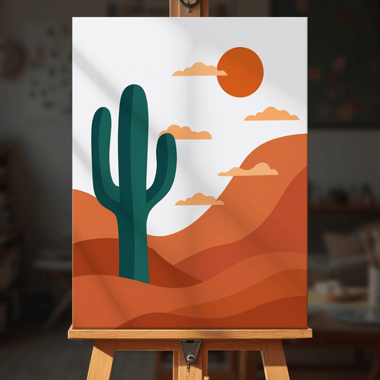 Paint by numbers - Cactus Dusk - MyArt