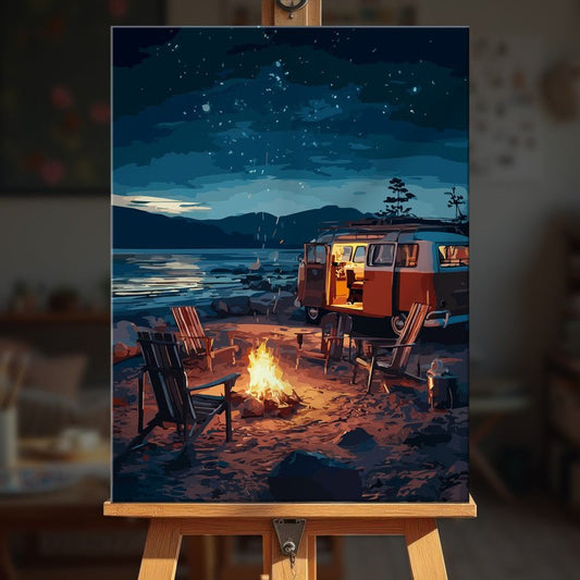 Paint by numbers - Campfire Glow - MyArt