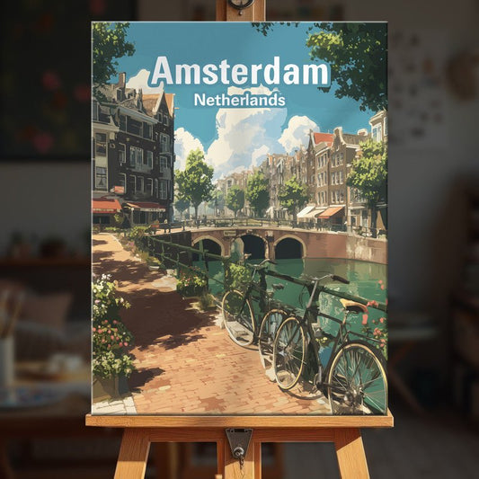 Paint by numbers - Canal Bicycles - MyArt