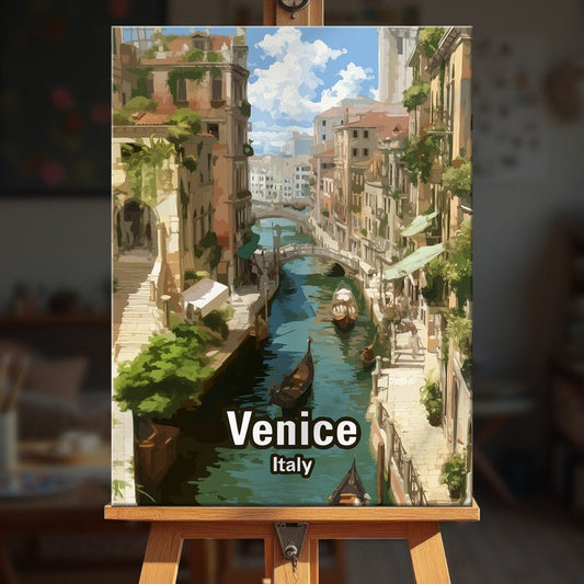 Paint by numbers - Canal Gondolas - MyArt