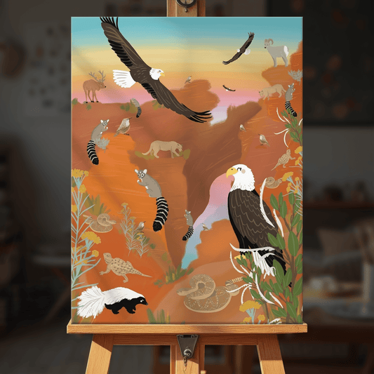 Paint by numbers - Canyon Animals - MyArt
