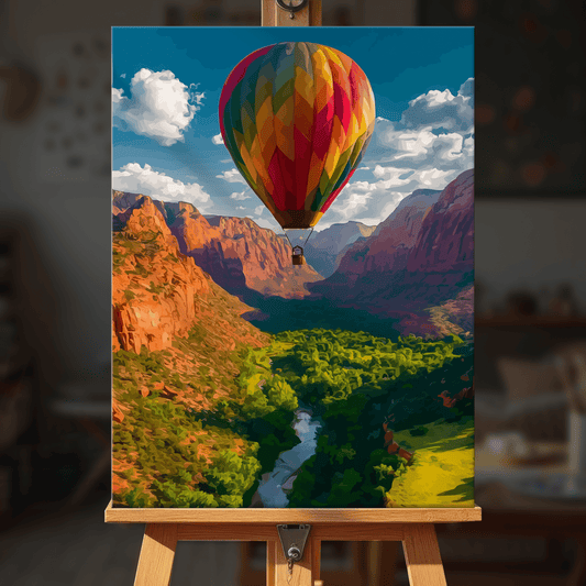 Paint by numbers - Canyon Balloon - MyArt