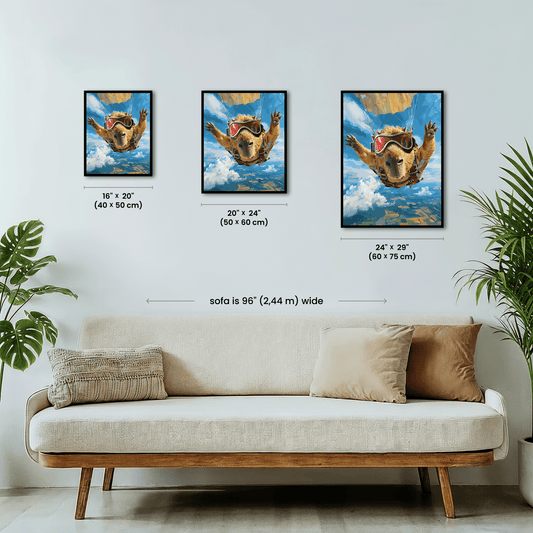 Paint by numbers - Capybara Skydiver - MyArt