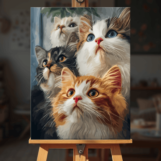 Paint by numbers - Cat Crowd - MyArt