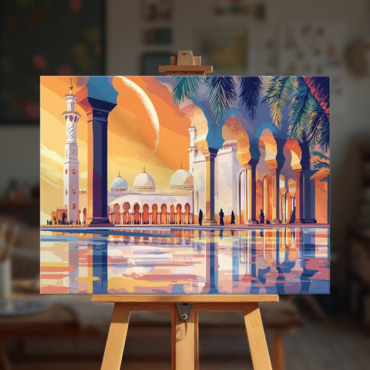 Paint by numbers - Celestial Mosque - MyArt