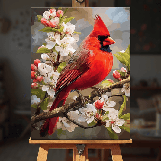 Paint by numbers - Cherry Cardinal - MyArt