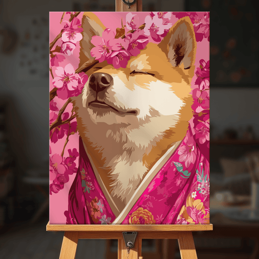 Paint by numbers - Cherry Shiba - MyArt