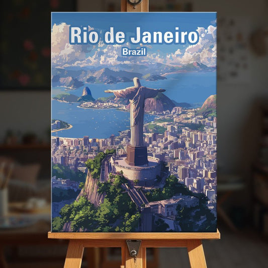 Paint by numbers - Christ Redeemer - MyArt