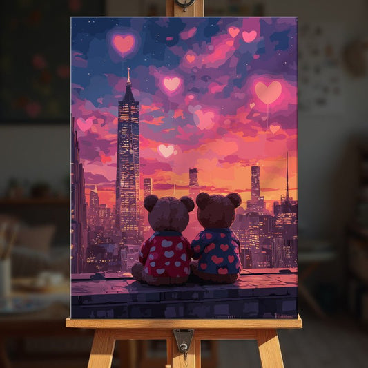 Paint by numbers - City Hearts - MyArt