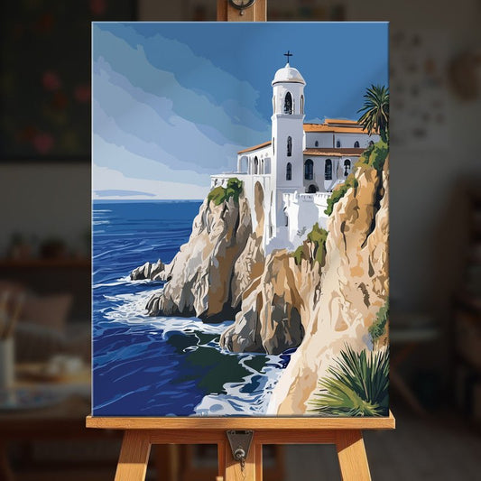 Paint by numbers - Cliffside Chapel - MyArt