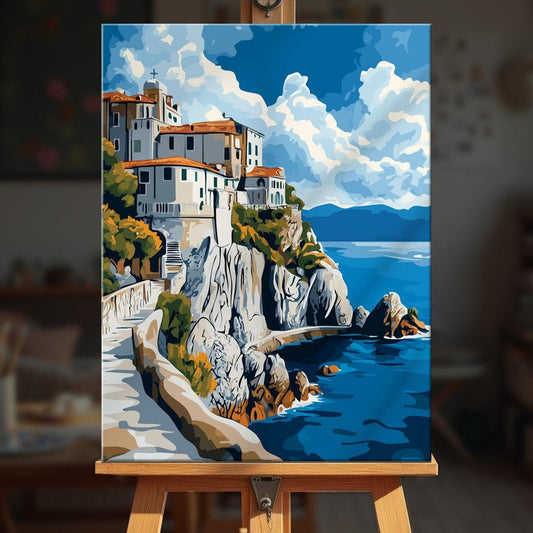 Paint by numbers - Cliffside Monastery - MyArt