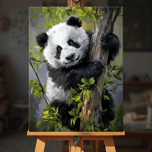 Paint by numbers - Climbing Panda - MyArt