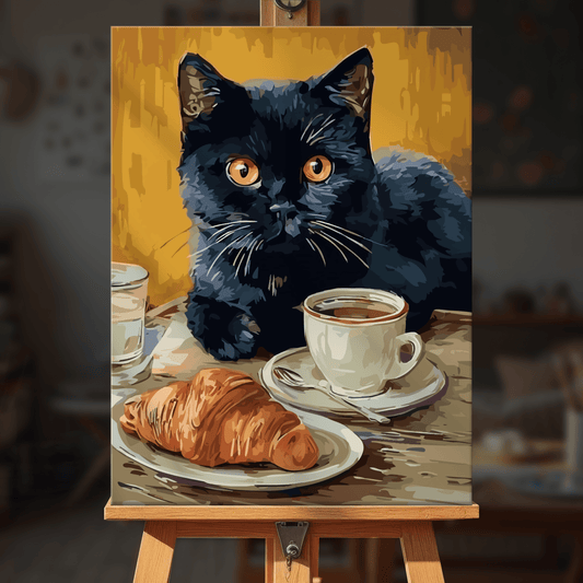 Paint by numbers - Coffee Cat - MyArt