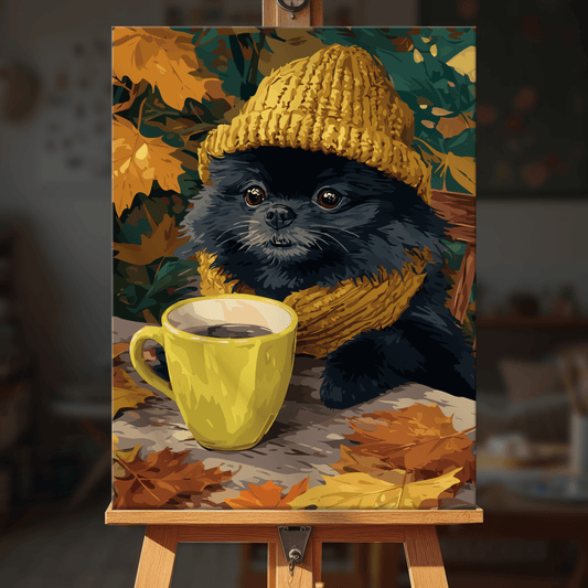 Paint by numbers - Coffee Pup - MyArt