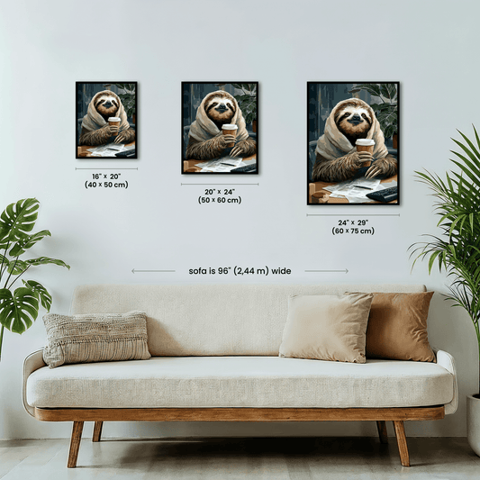 Paint by numbers - Coffee Sloth - MyArt