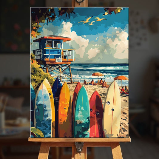 Paint by numbers - Colorful Coast - MyArt