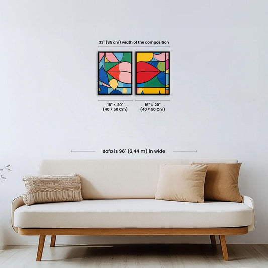 Paint by numbers - Colorful Kisses - MyArt