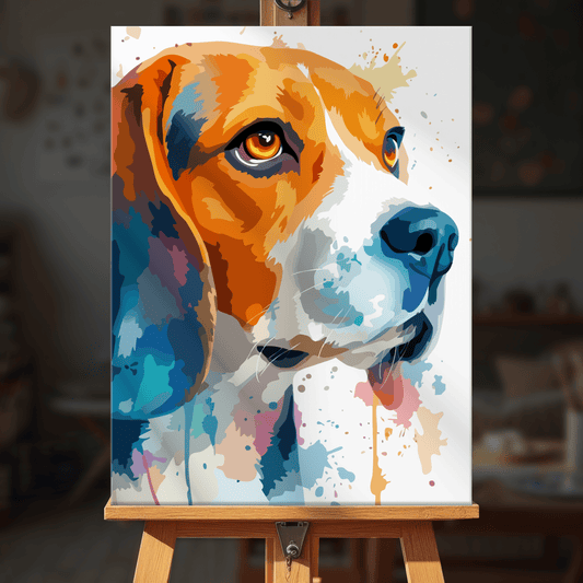 Paint by numbers - Colorful Beagle - MyArt