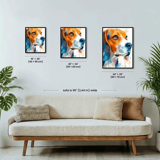 Paint by numbers - Colorful Beagle - MyArt
