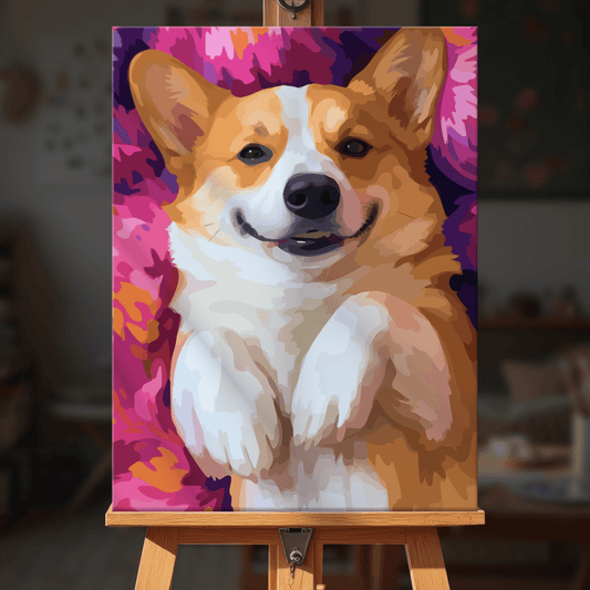 Paint by numbers - Content Corgi - MyArt