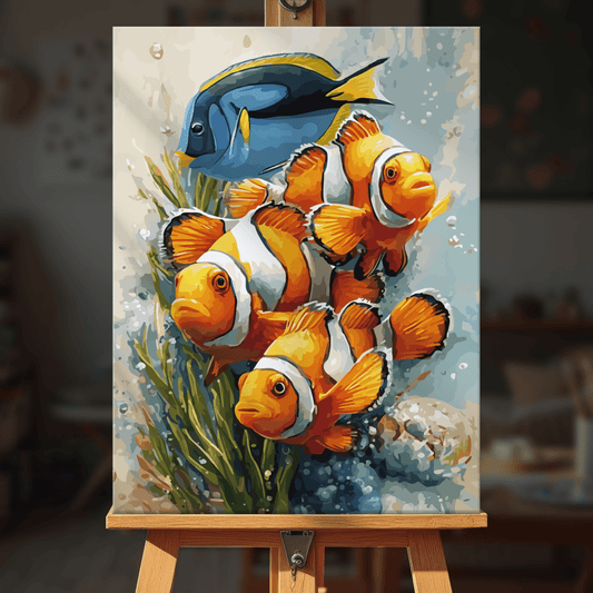 Paint by numbers - Coral Clowns - MyArt