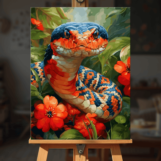 Paint by numbers - Coral Lizard - MyArt