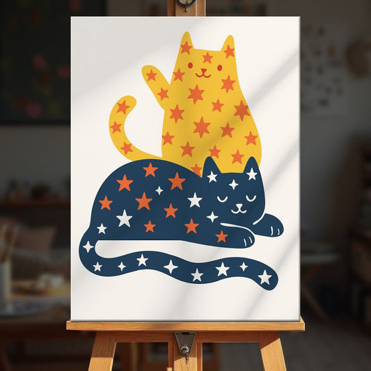 Paint by numbers - Cosmic Cats - MyArt