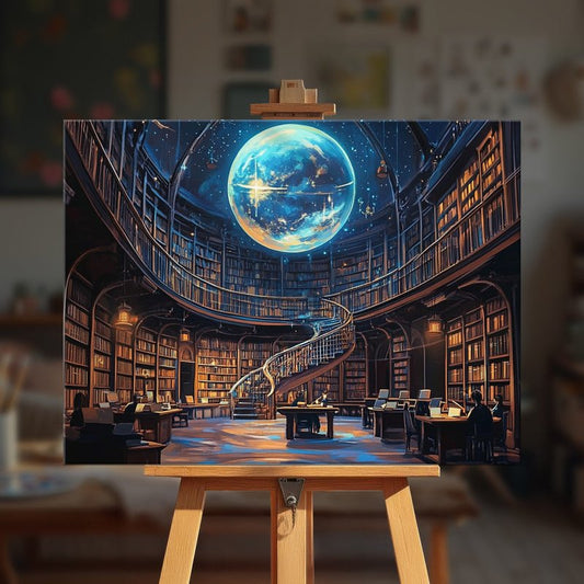 Paint by numbers - Cosmic Library - MyArt