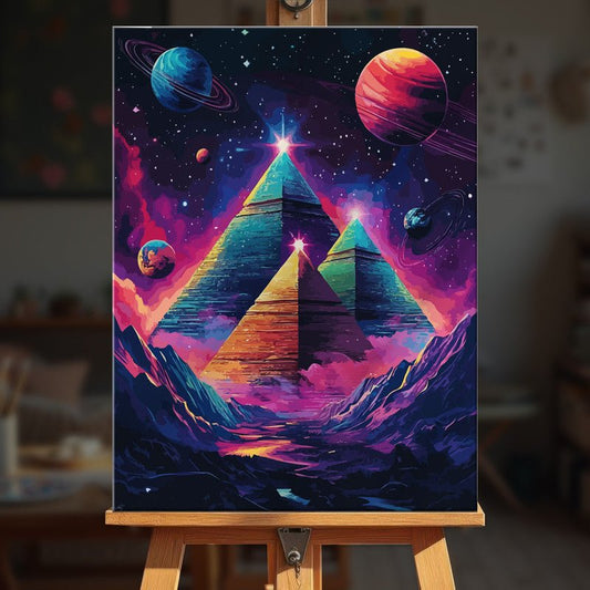 Paint by numbers - Cosmic Pyramids - MyArt