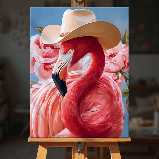 Cowboy Flamingos