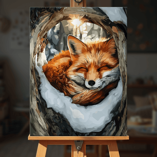 Paint by numbers - Cozy Fox - MyArt