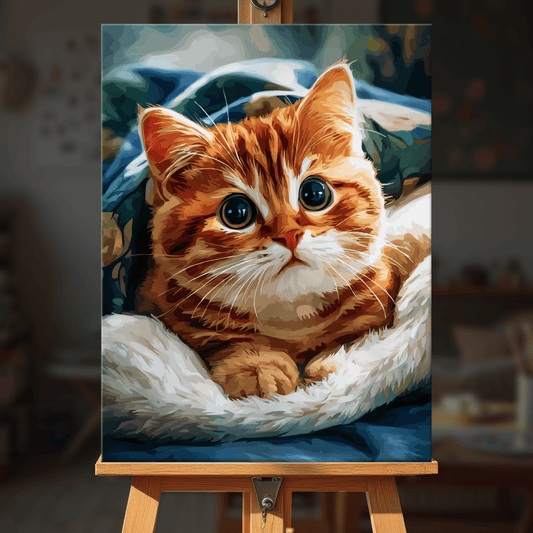 Paint by numbers - Cozy Kitten - MyArt