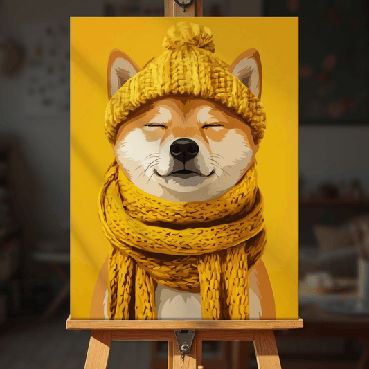 Paint by numbers - Cozy Shiba - MyArt