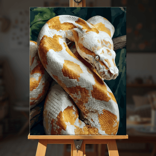 Paint by numbers - Cream Python - MyArt