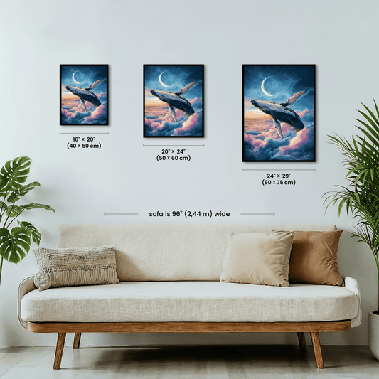 Paint by numbers - Crescent Whale - MyArt