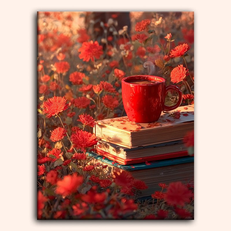 Paint by numbers - Crimson Bloom - MyArt