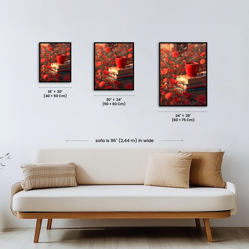 Paint by numbers - Crimson Bloom - MyArt