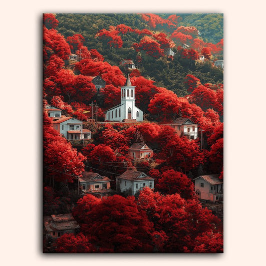 Paint by numbers - Crimson Chapel - MyArt