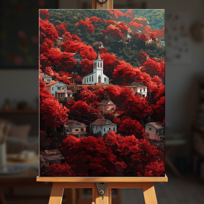 Paint by numbers - Crimson Chapel - MyArt