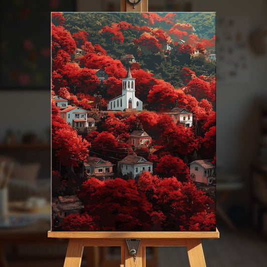 Paint by numbers - Crimson Chapel - MyArt