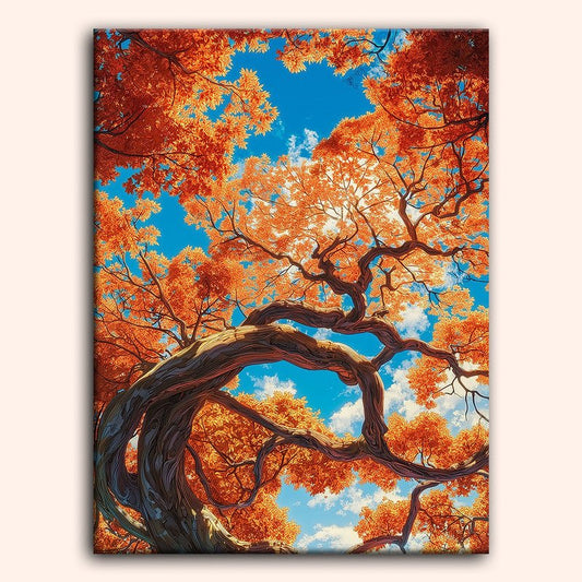 Paint by numbers - Crimson Forest - MyArt