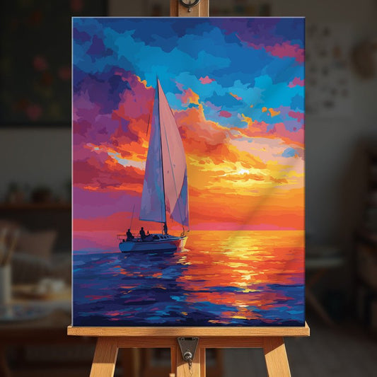 Paint by numbers - Crimson Horizon - MyArt