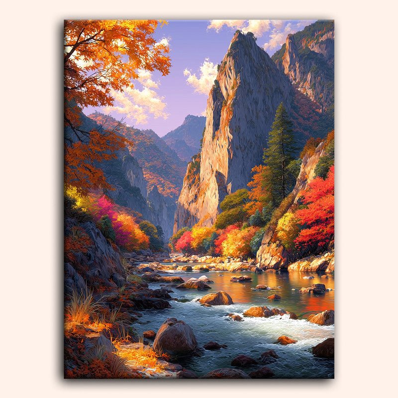 Paint by numbers - Crimson Path - MyArt