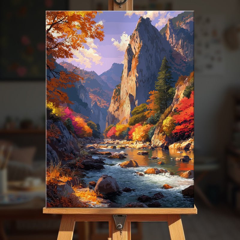 Paint by numbers - Crimson Path - MyArt